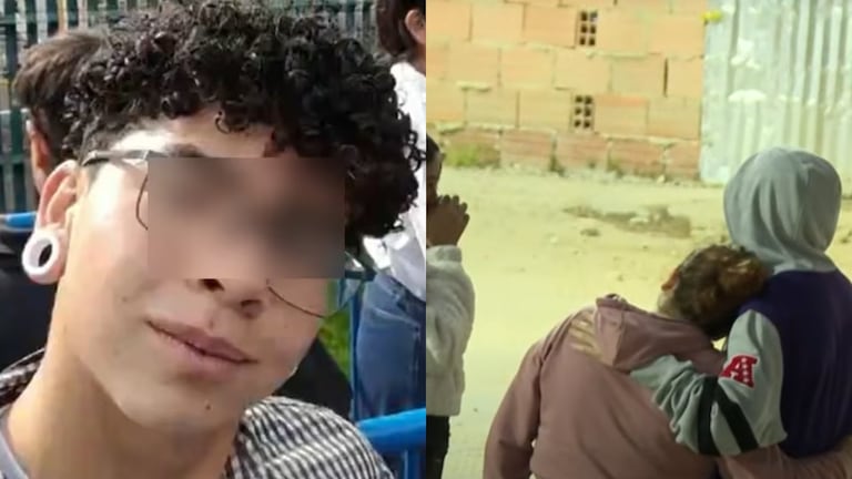 Cristian Martín y su familia.