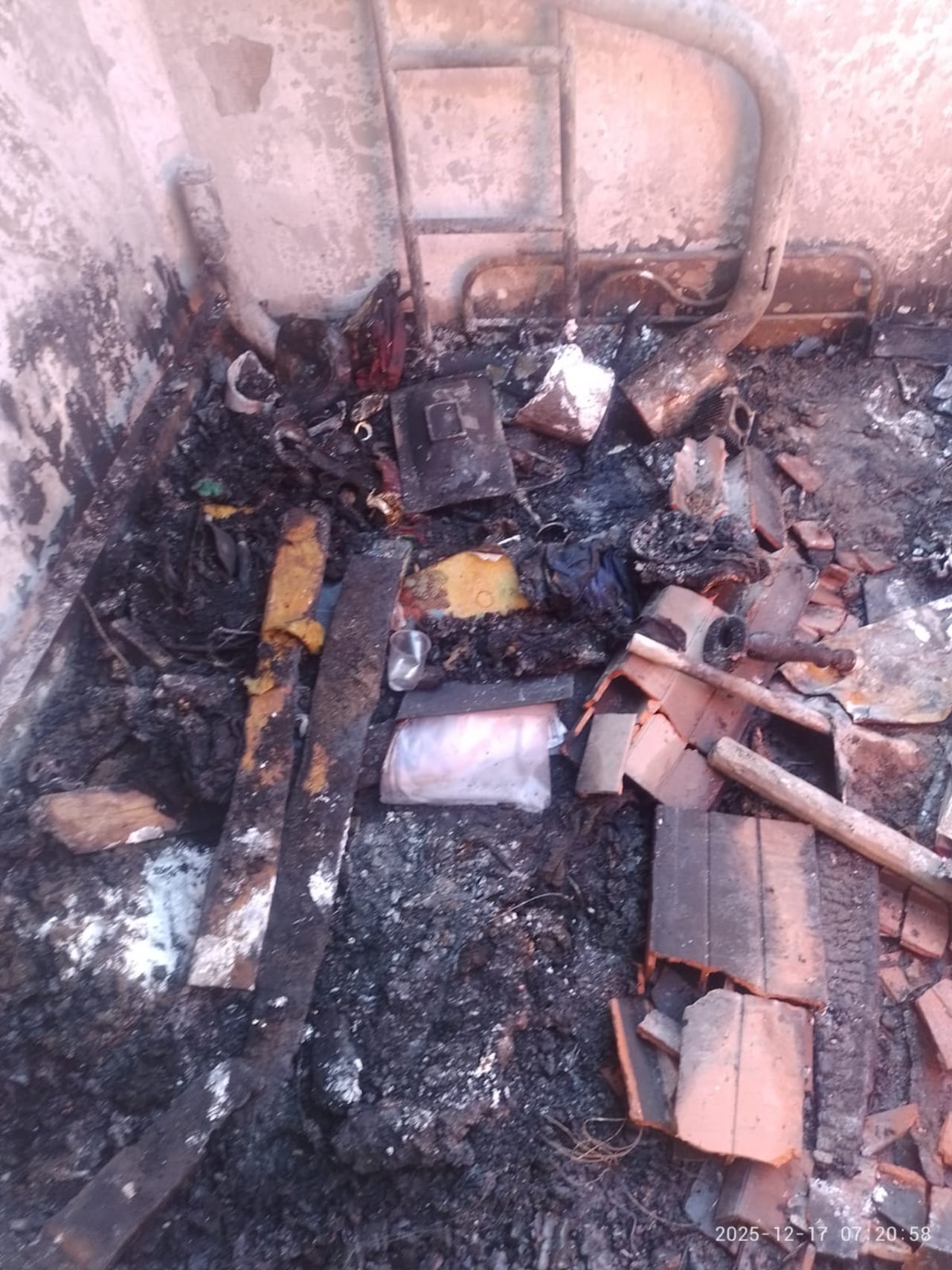 Incendio en Los Chorros