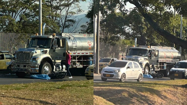 El accidente se registró sobre la Autopista Suroriental con carrera 34, en Cali.