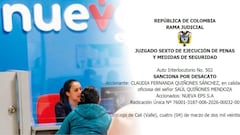 Juzgado en Cali sanciona a funcionarios de Nueva EPS por incumplir tutela que ordenaba atención médica a adulto mayor con cáncer.