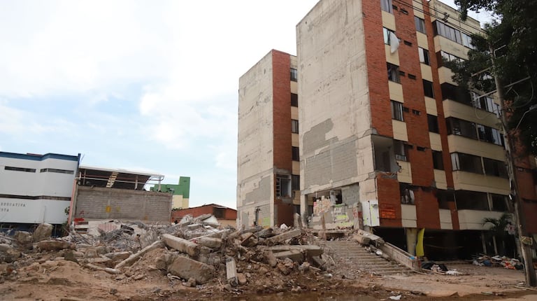 El edificio Vanessa colapsó tras el terremoto del pasado 10 de agosto en Cali.