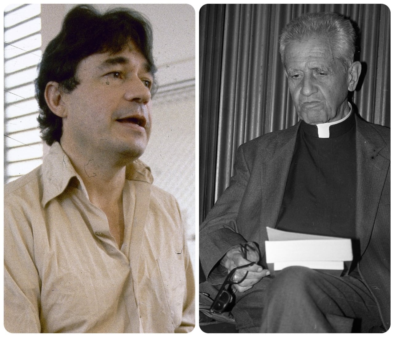 Carlos Lehder y el padre Rafael García Herreros