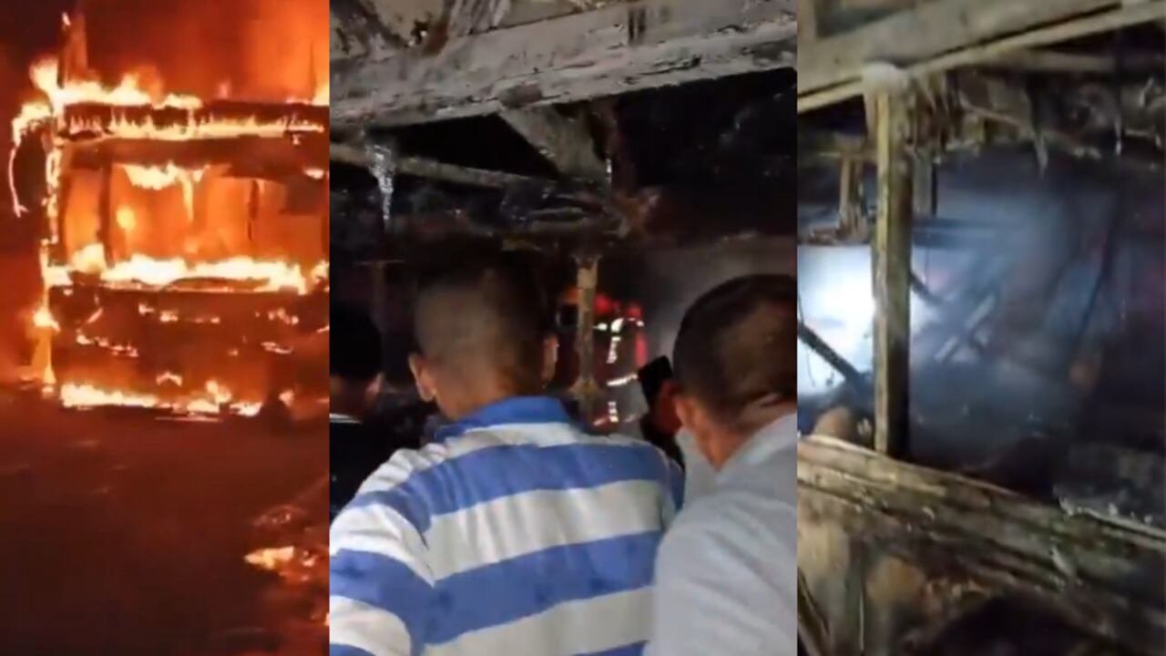 Queman bus intermunicipal en Caquetá: una víctima mortal y alerta en las carreteras del sur del país.