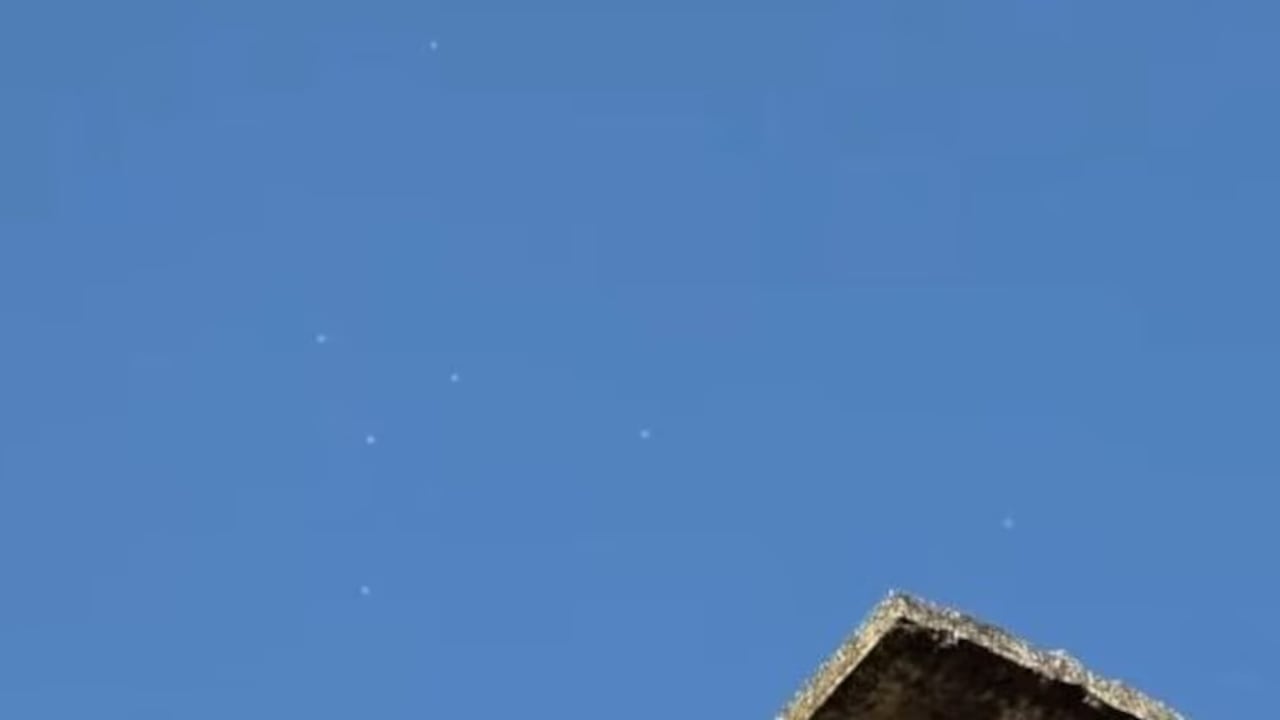 El objeto fue registrado en video por ciudadanos de Rionegro, Antioquia.
