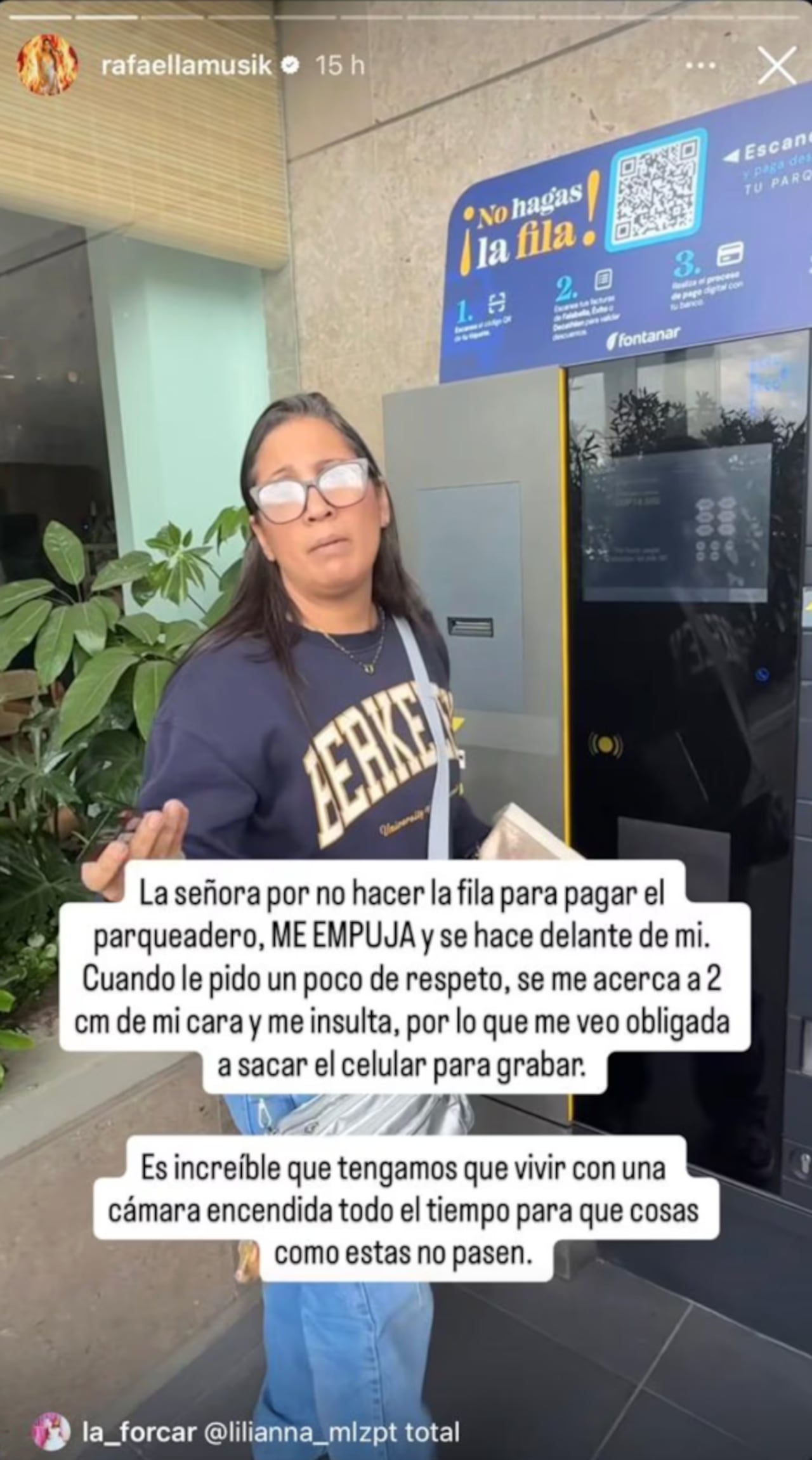 Rafaella Chávez expuso situación de intolerancia que vivió.