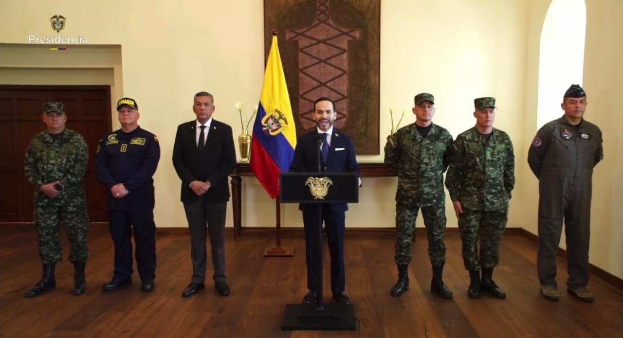 Presidente Abelardo De La Espriella presentó a la nueva cúpula militar.