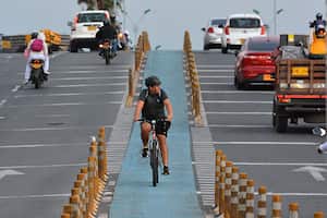 Informe sobre el estado actual de la Ciclo-Infraestructura y cuantos tramos más proyecta se construirán para bici-usuarios. 3 de enero de 2025. Foto Jorge Orozco / El País.