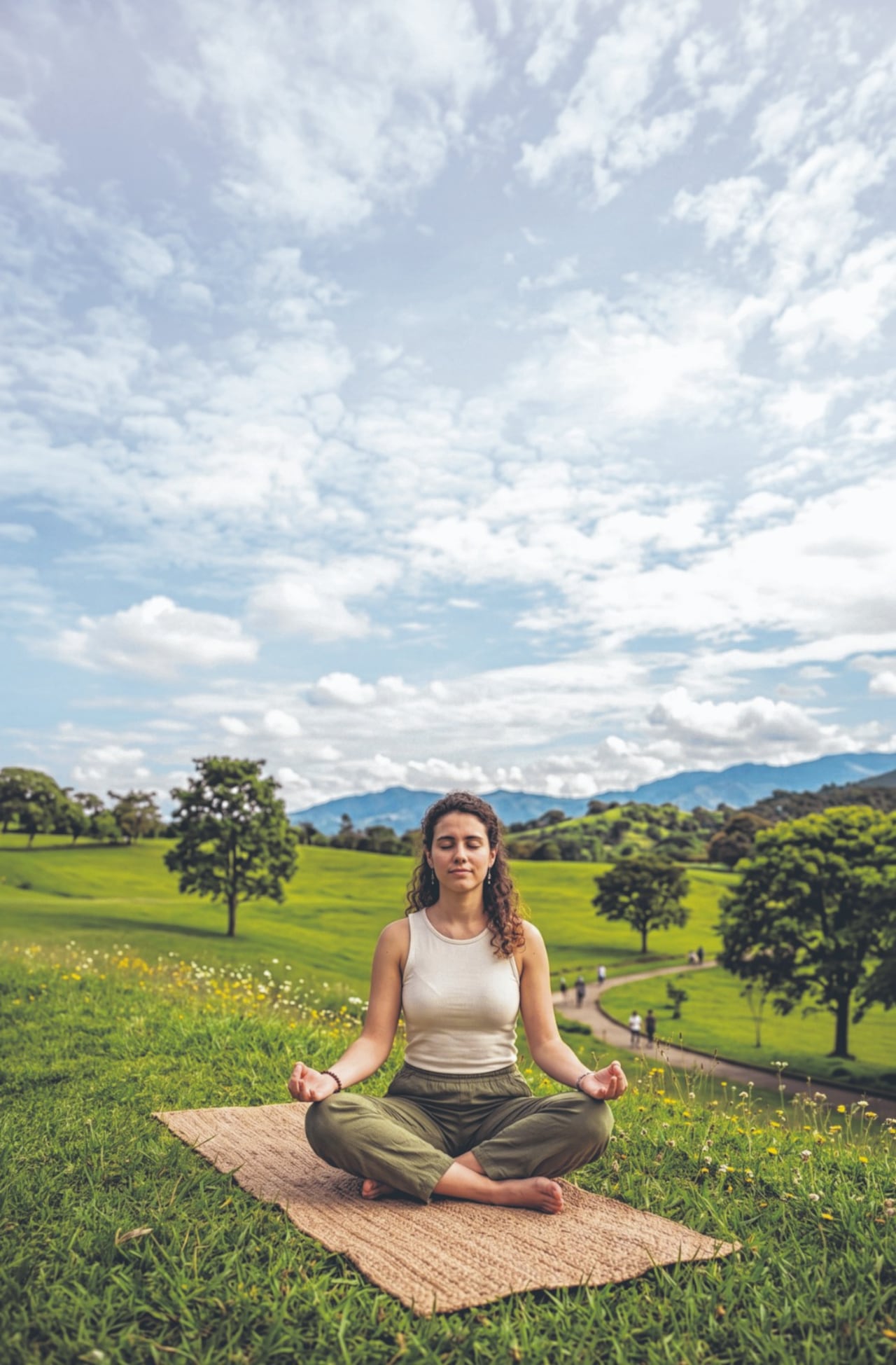La meditación diaria ayuda a controlar los pensamientos negativos.