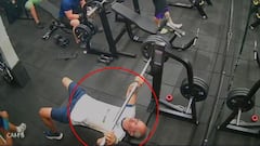 El hombre se desplomó tras este fuerte golpe.