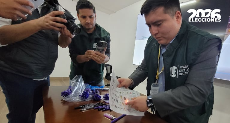 Entes de control, misiones de observación y auditores nacionales e internacionales acompañaron la prueba técnica de verificación de los bolígrafos que se utilizarán el 8 de marzo