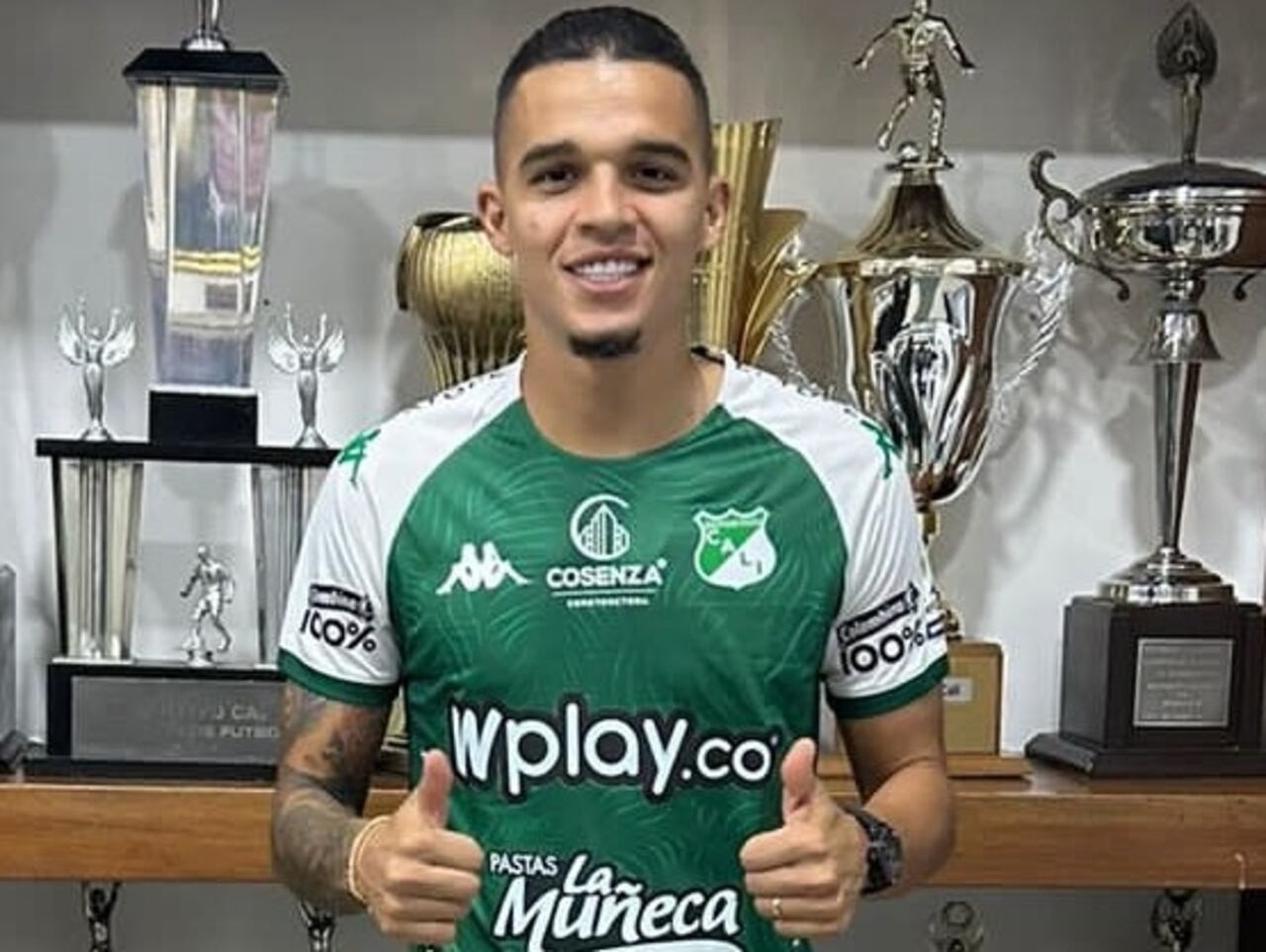 Jonathan Marulanda con la camiseta del Deportivo Cali.