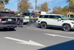 Escena del crimen en el lugar donde fue asesinado Jonathan McKinsey.