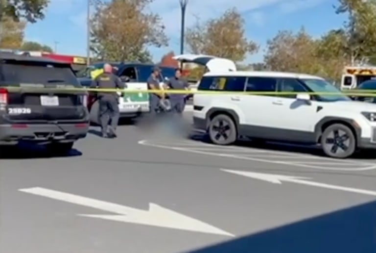 Escena del crimen en el lugar donde fue asesinado Jonathan McKinsey.