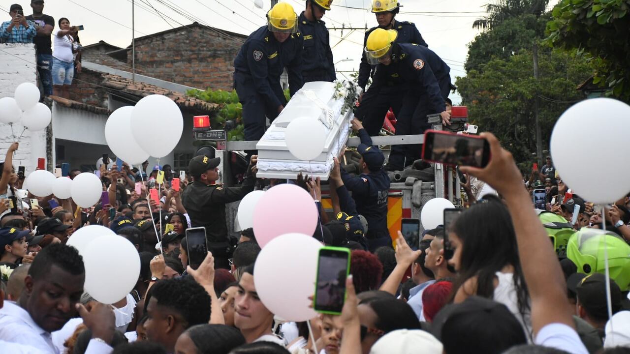 Sepelio de Sofía Delgado niña de 12 años asesinada en villagorgona