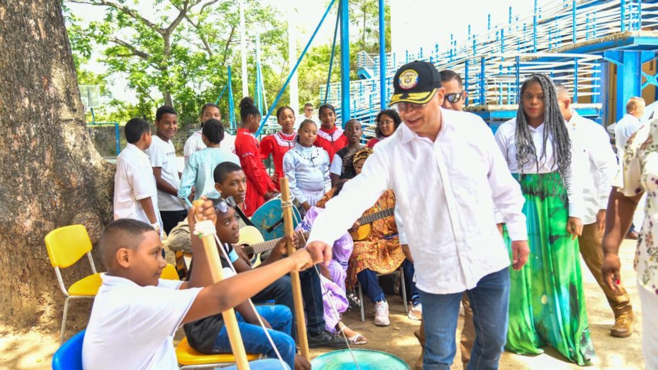 Gustavo Petro en el archipiélago de San Andrés.