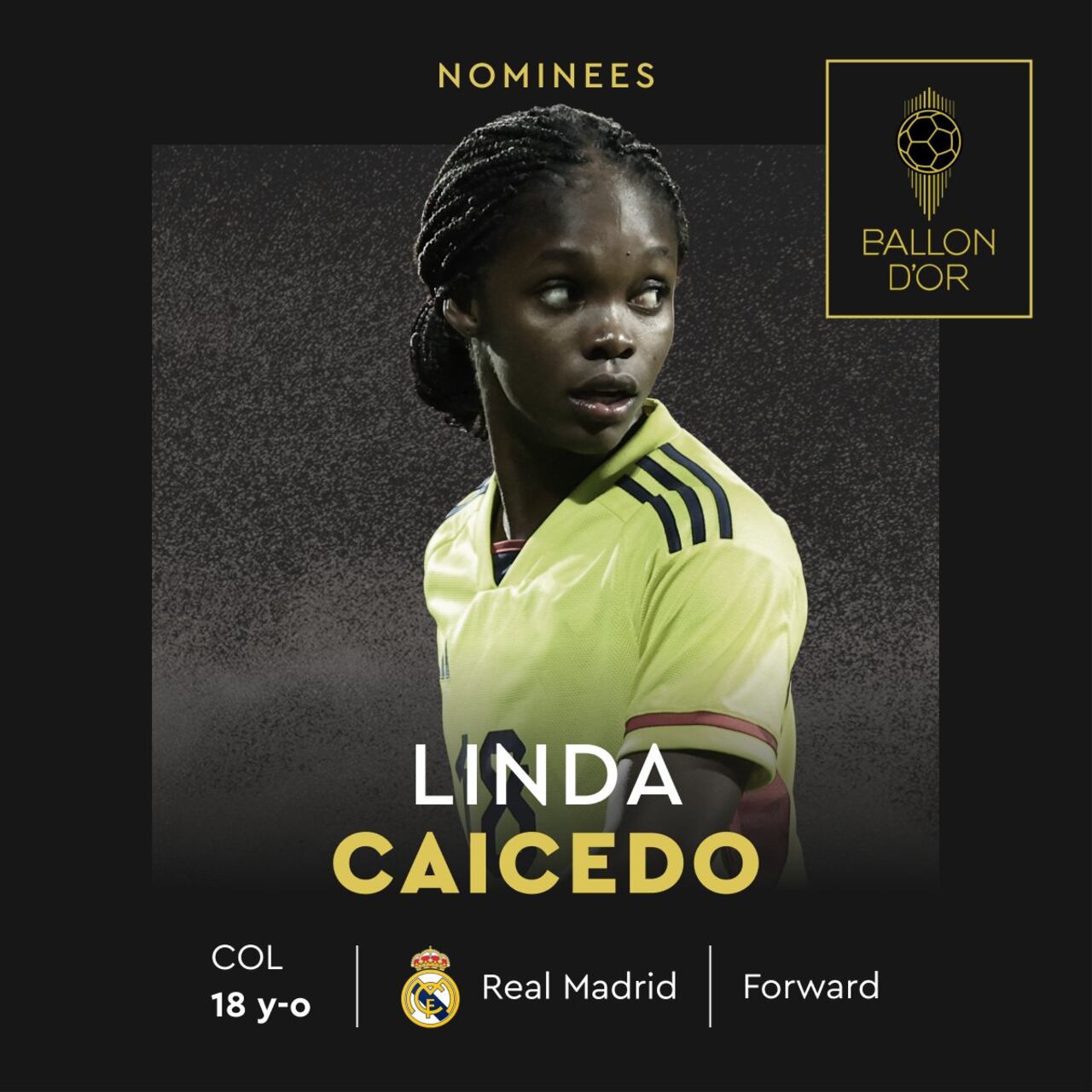 Nominación de Linda Caicedo.
