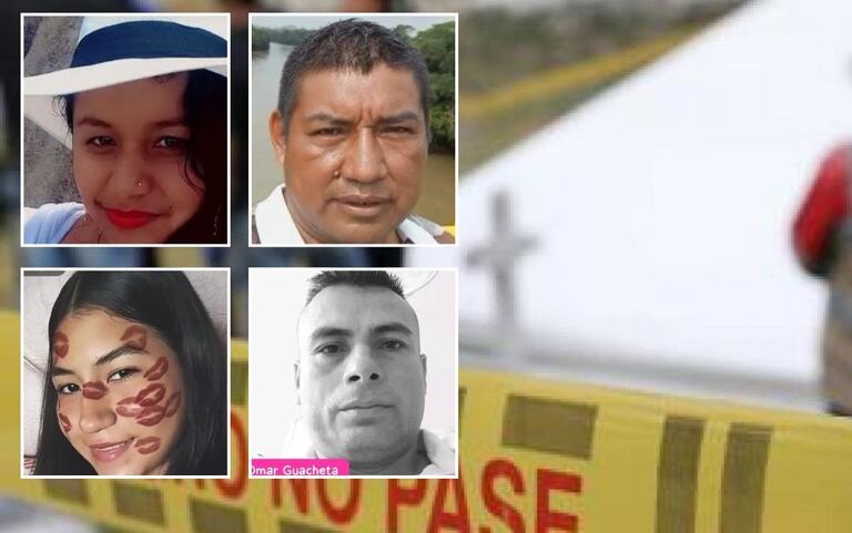 Estas son las víctimas de esta masacre, registrada en pleno casco urbano del municipio de Corinto, Cauca.