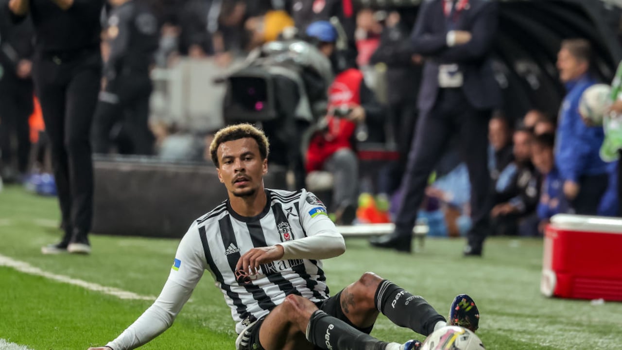 ISTANBUL, TURKEY - OCTOBER 16: Dele Alli of Besiktas during the Turkish Super Lig match between Besiktas and Trapzonspor at Stadion Vodafone Park on October 16, 2022 in Istanbul, Turkey (Photo by Orange Pictures/BSR Agency/Getty Images)