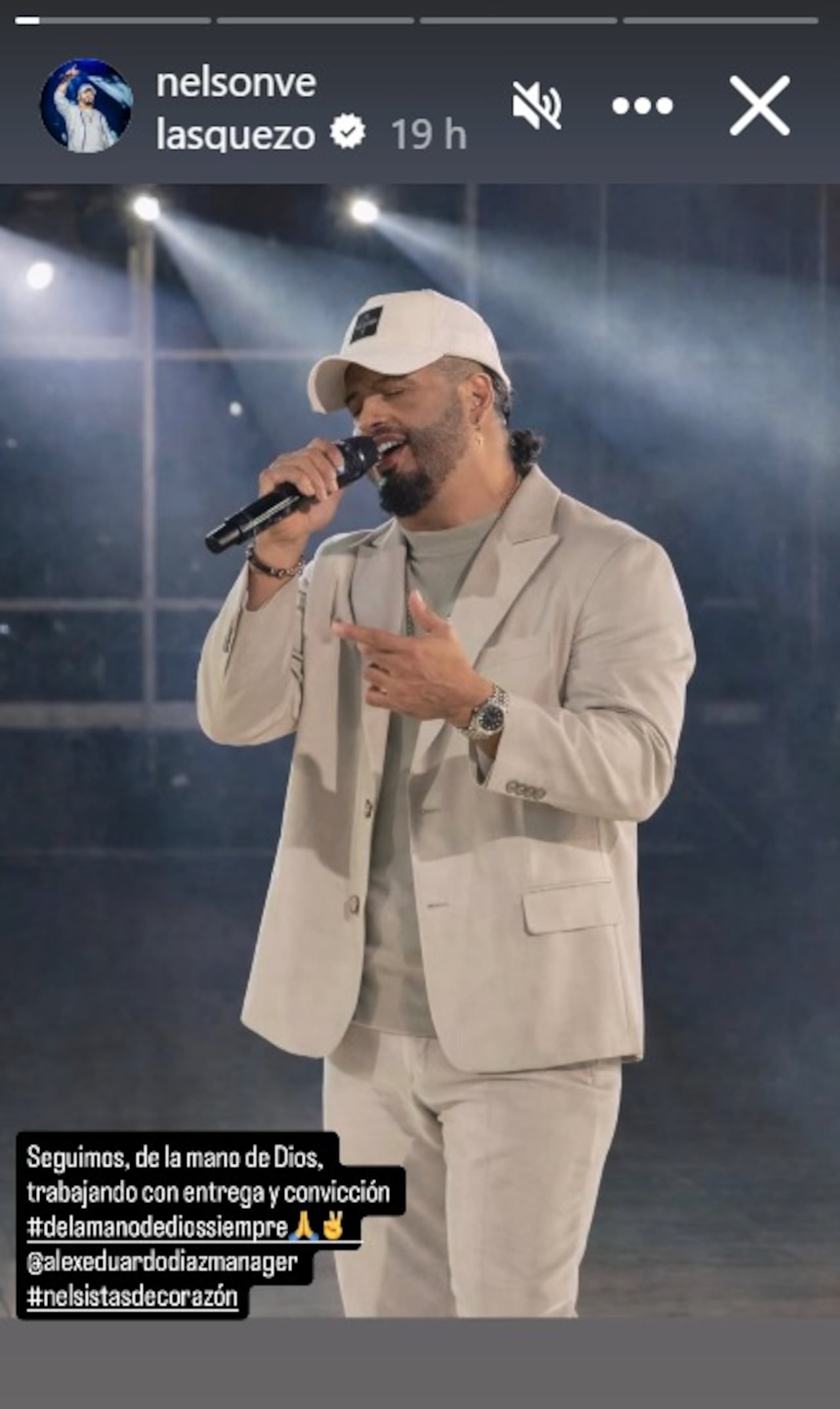 Nelson Velásquez rompió el silencio en redes sociales.