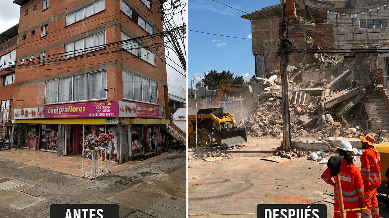 Así lucía la floristería Compra Flores antes del sismo del 10 de agosto. El establecimiento funcionaba en el primer piso del edificio ubicado en la Calle 9 #38-06, en el sur de Cali, donde Jhonatan Stiven Ulchur había construido su negocio.