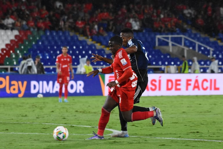 Imagen del partido entre América de Cali y Independiente Medellín por la tercera fecha del Grupo A de los cuadrangulares semifinales del segundo semestre de la Liga Colombiana 2025.