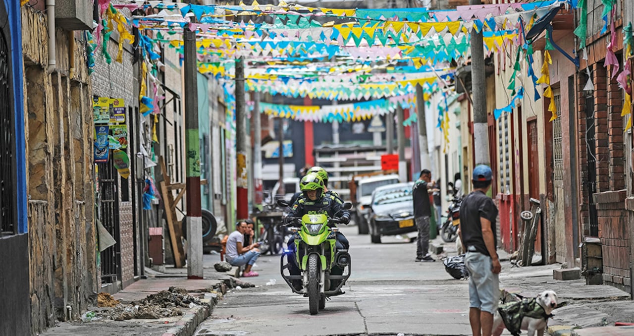 En las calles del barrio San Bernardo en Bogotá, se ven perros de razas potencialmente peligrosas al servicio del crimen. Son entrenados para atacar policías.
