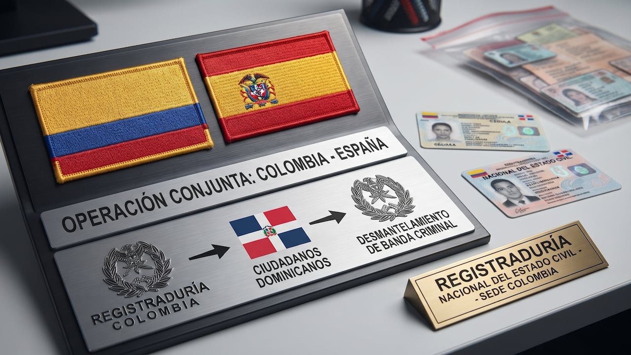 En un operativo conjunto entre las autoridades de Colombia y España fue desmantelada una red que desde la Registraduría expedía documentos falsos a ciudadanos dominicanos.