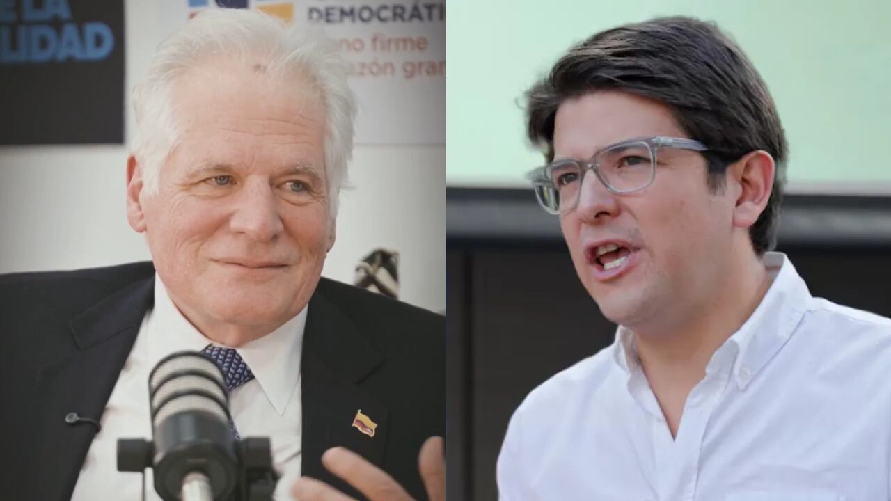 Miguel Uribe Londoño y Miguel Uribe Turbay.