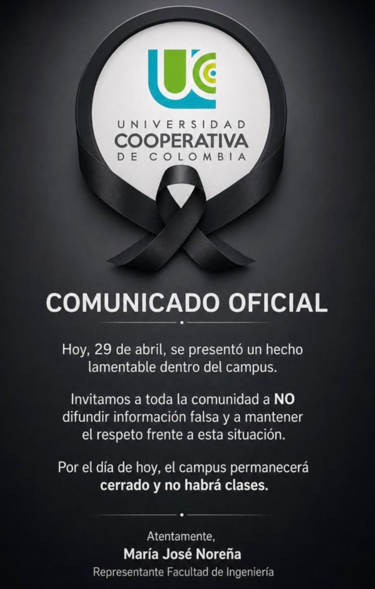 Comunicado oficial