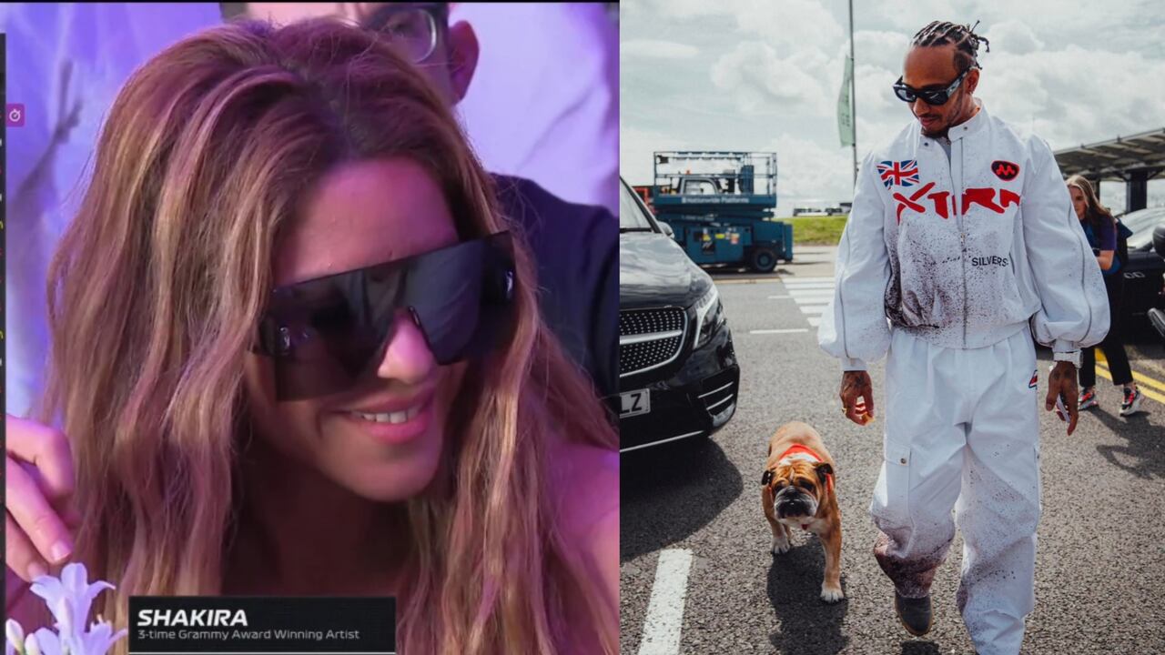 Shakira asistió al Gran Premio de la Formula 1 de Gran Bretaña