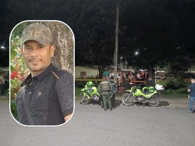 Uniformados de la Policía Nacional acordonaron el área bajo el puente que comunica a Portal de las Ferias con el barrio El Lago, luego del hallazgo del cuerpo sin vida de James César Hoyos Sarria, conocido entre la comunidad como Pingüino.