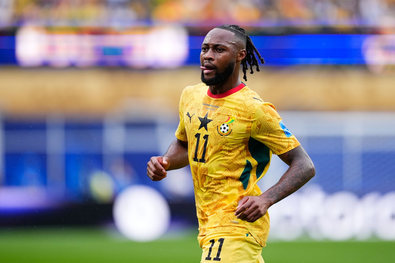 Antoine Semenyo, figura de la selección de Ghana, disponible para enfrentar a Colombia.