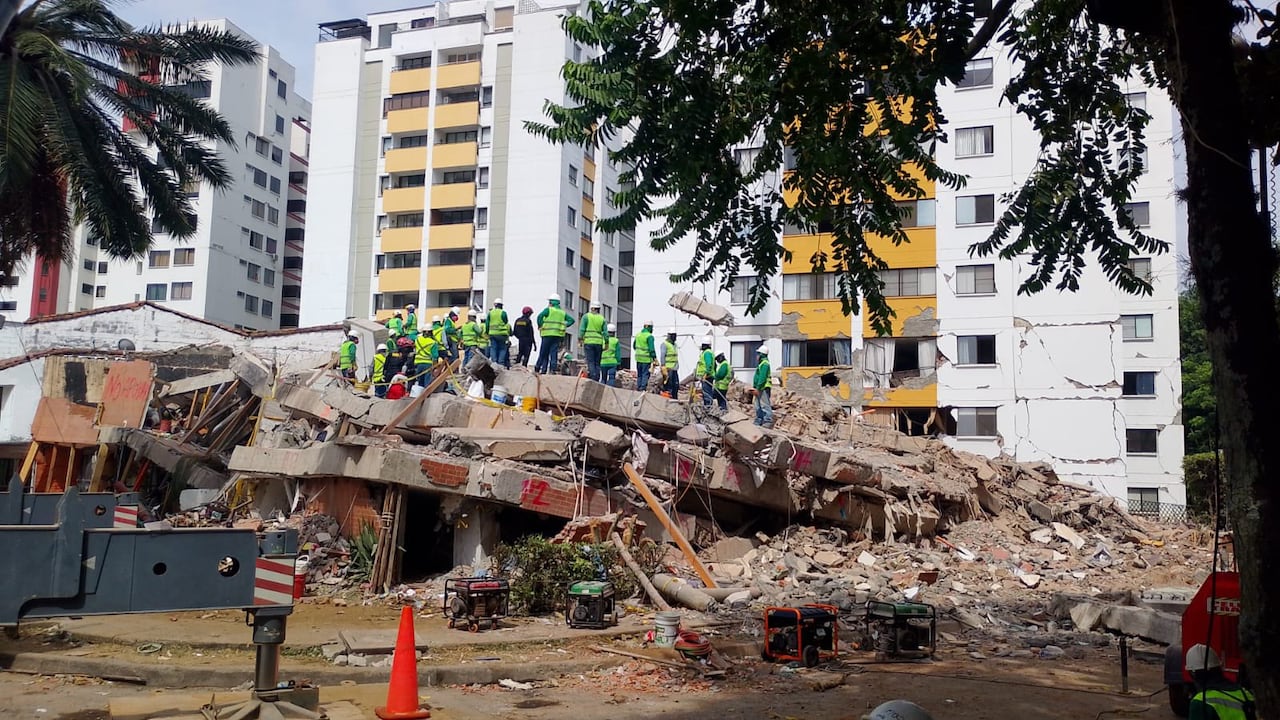 Edificio Cantabria, sur de Cali, tras el terremoto
