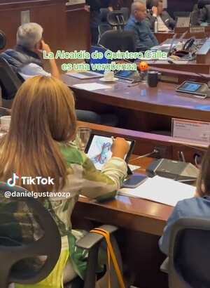 La directora de Planeación, Andrea Cecilia Salazar fue pillada pintando una mariposa.