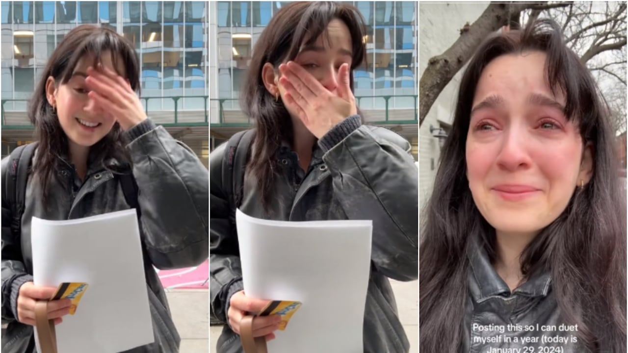 Joven se viralizó en TikTok tras romper en llanto por no conseguir trabajo.
