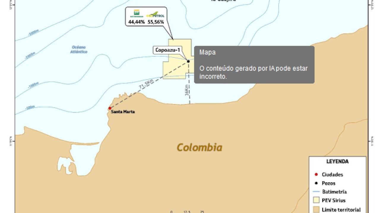 Ecopetrol y Petrobras anunciaron nuevo hallazgo de gas en el Caribe colombiano.