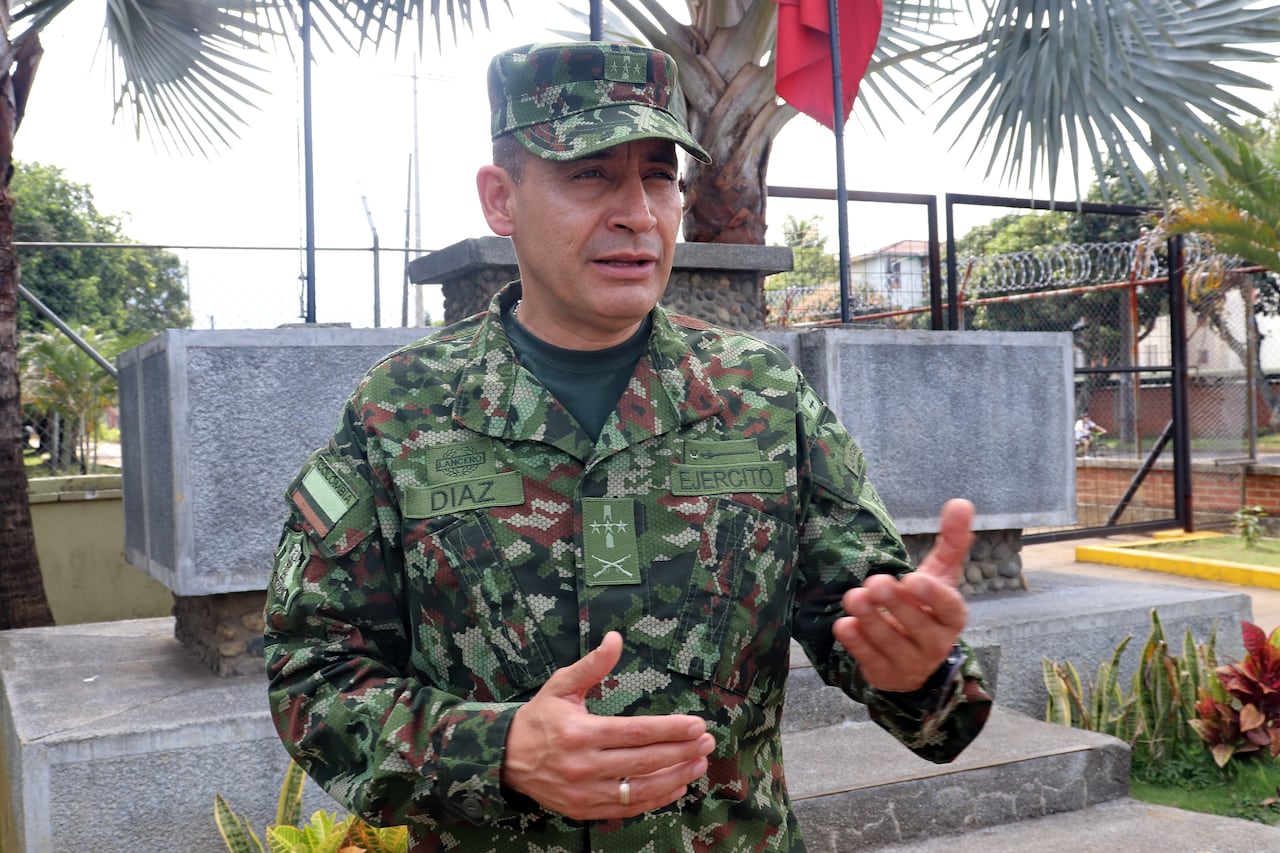Coronel Juan Mauricio Díaz director nacional de reclutamiento del Ejército Nacional.