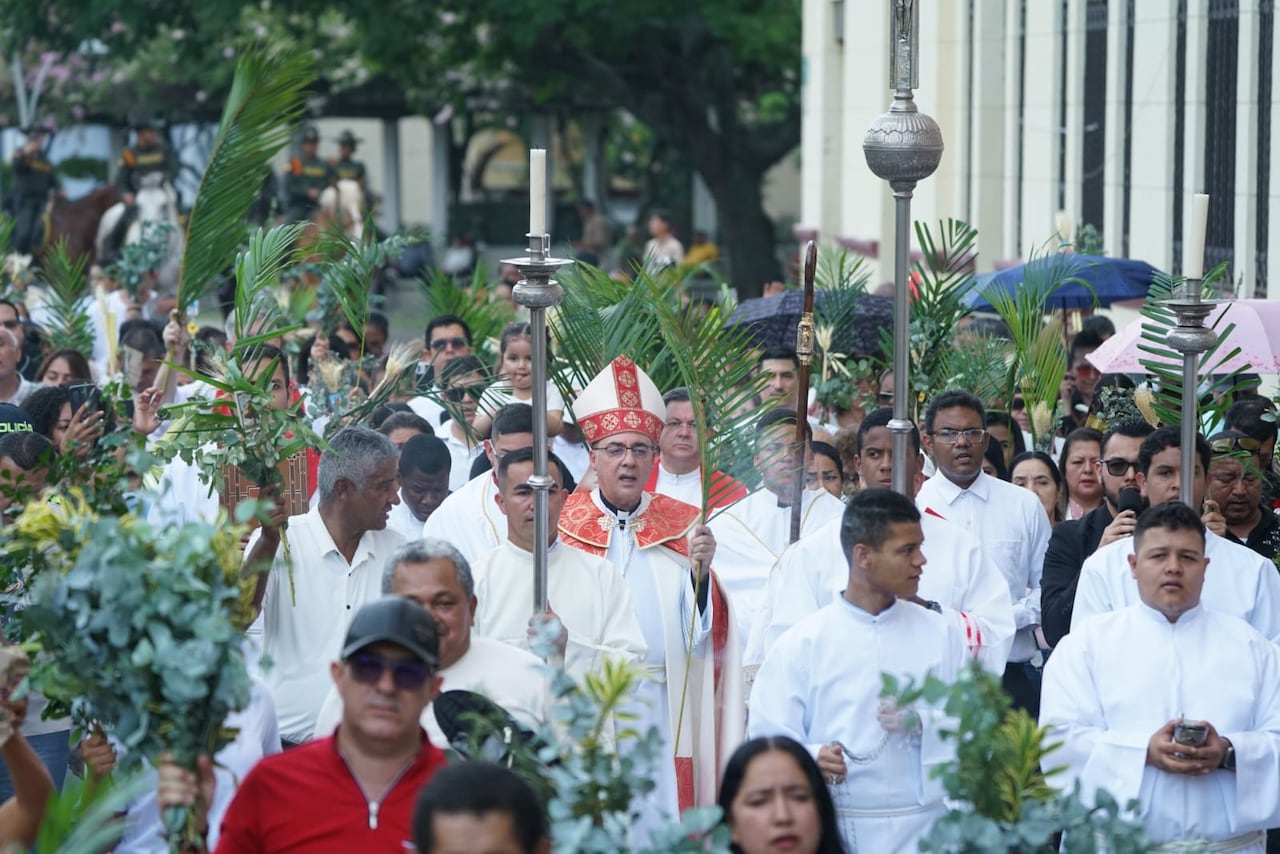 Domingo de Ramos en la Iglesia La Ermita en Cali. 29 de marzo de 2026. Fotos: Jorge Orozco.