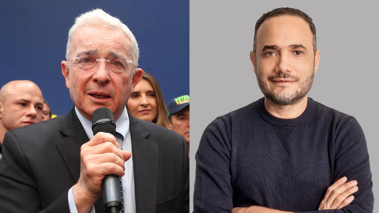 Álvaro Uribe y Alfredo Deluque.