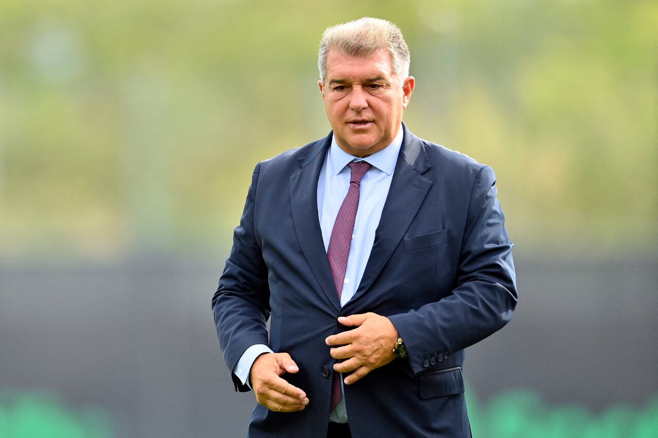 Joan Laporta, presidente del F.C. Barcelona