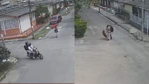 El ataque quedó grabado en video de cámaras de seguridad.