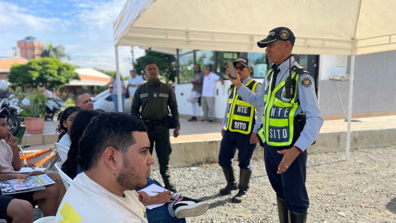Con campañas, la Secretaría de Tránsito de Palmira busca sensibilizar a los usuarios de las vías del municipio para frenar la accidentalidad en la ciudad. Foto: Alcaldía de Palmira / El País.