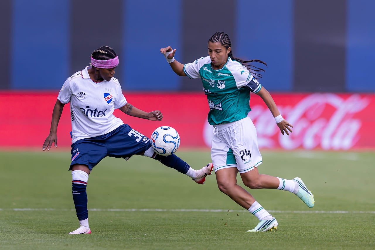 Momento del partido entre Deportivo Cali y Nacional de Uruguay, por la Copa Libertadores Femenina 2026.