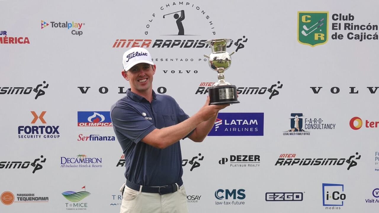 Myles Creighton, golfista canadiense y ganador del Inter Rapidísimo Golf Championship en Cajicá.