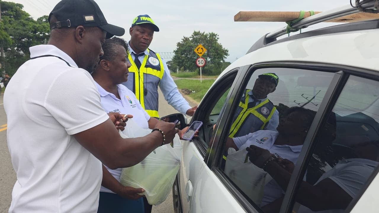 Nueve jóvenes de las veredas Los Bancos y La Sofía celebraron la primera “cosecha de la paz” con producción de tomate y maíz comercializada en la vía Panamericana.
