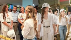 Taliana Vargas y la primera dama Ana Lucía Pineda visitan zona afectada en Cali