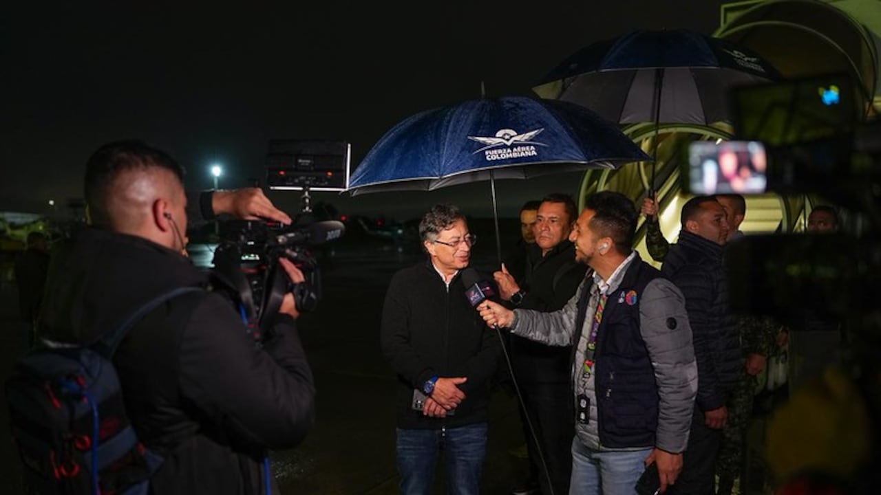 El presidente Gustavo Petro dio una declaración previo al viaje a Estados Unidos.