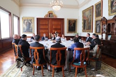 Monseñor Francisco Múnera, presidente de la Conferencia Episcopal, logró un encuentro inédito en medio de la crisis política.