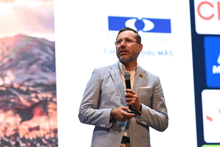 Jaime Andrés Beltrán, ministro de Vivienda, participó del Congreso Colombiano de la Construcción. Foto suministrada por Camacol.