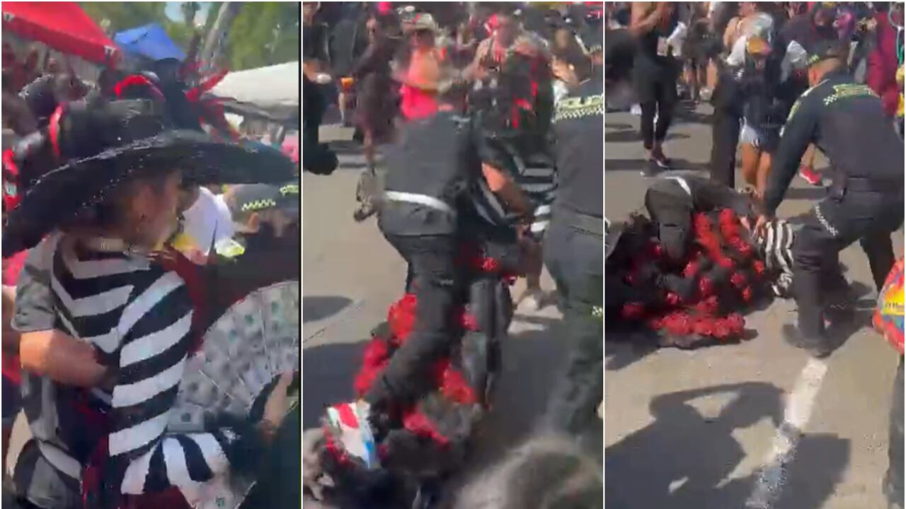 Melissa Cure, reina del Carnaval de Barranquilla, sufrió una dura caída en el último evento.